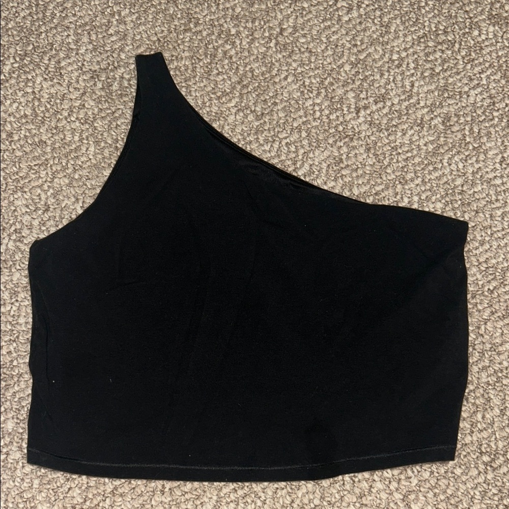 Old Navy Black One-Shoulder Tank Top
